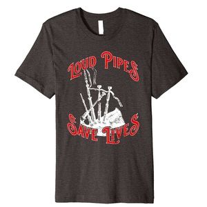 🔓LOUD PIPES SAVE LIVES graphic tee NEW men’s S